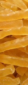 Ingwerstäbchen glasiert